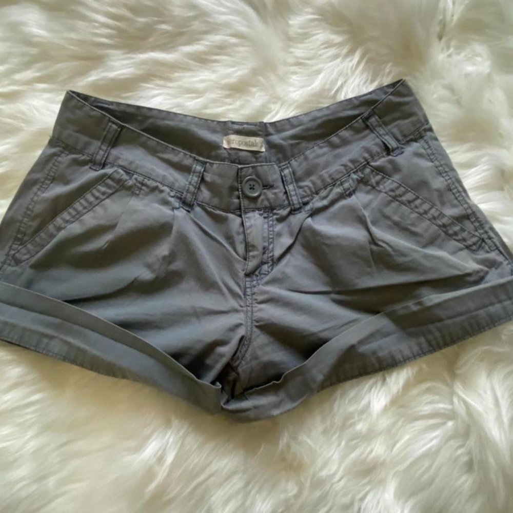 Y2k Summer Stone Khaki Daisy Duke Cuffed Cut Off Shorts